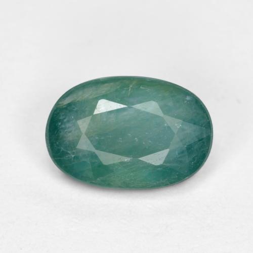 Grandidierita azul verde oscuro natural de 0,74 ct, corte óvalo, SI