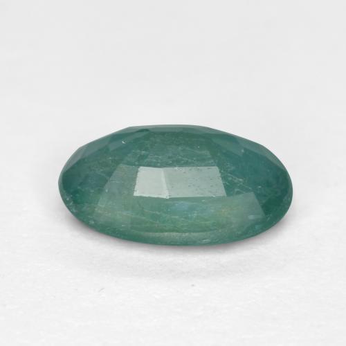 Grandidierita azul verde oscuro natural de 0,74 ct, corte óvalo, SI