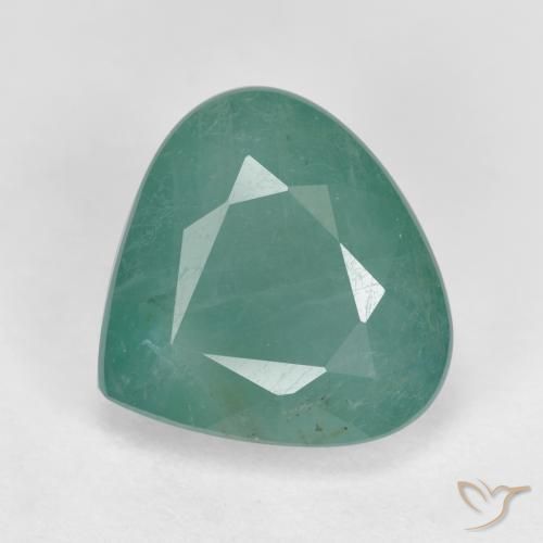4.17ct Natural Azul-verde Grandidierita, En forma de pera, VS-SI