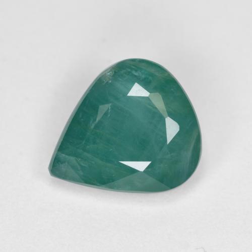 Grandidierita Azul verde oscuro natural de 1.69 ct, En forma de pera, VS-SI