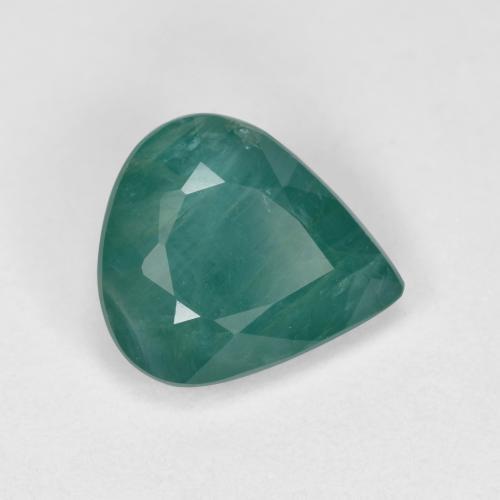 Grandidierita Azul verde oscuro natural de 1.69 ct, En forma de pera, VS-SI