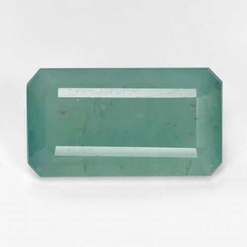 Grandidierita verde azulado medio natural de 7,50 ct, corte esmeralda, VS-SI