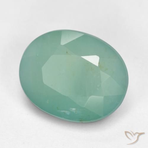 3.04ct Natural Verde azulado medio Grandidierita, Ovalada, SI