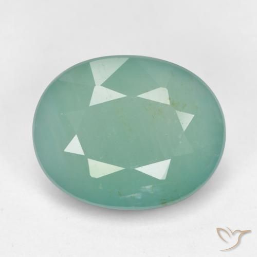 Grandidierita Verde azulado medio natural de 3.04 ct, Ovalada, SI