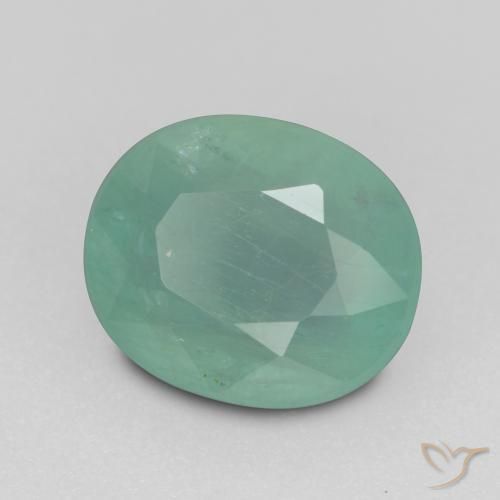 Grandidierita Verde azul natural de 1.64 ct, Ovalada, SI