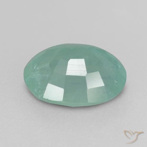 Grandidierita Verde azul natural de 1.64 ct, Ovalada, SI