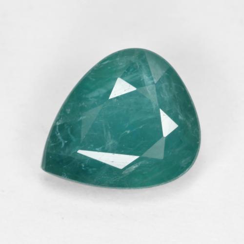 Grandidierita Azul verde oscuro natural de 1.98 ct, En forma de pera, SI