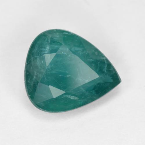 Grandidierita Azul verde oscuro natural de 1.98 ct, En forma de pera, SI