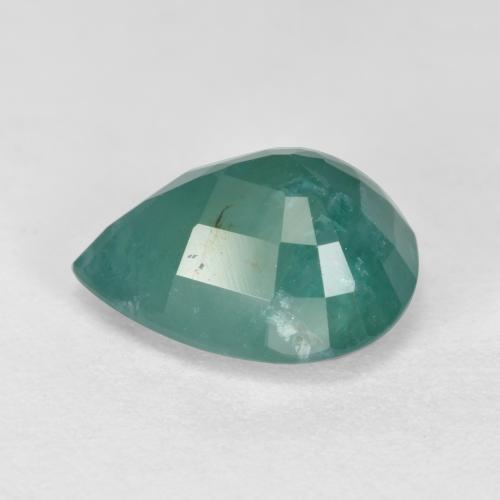 Grandidierita Azul verdoso natural de 2.28 ct, En forma de pera, SI