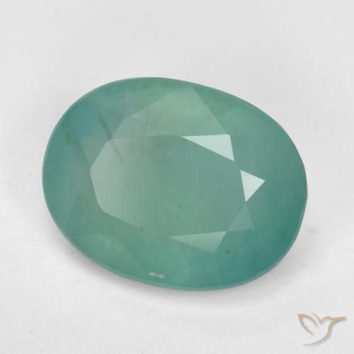 Grandidierita Verde azulado medio natural de 2.58 ct, Ovalada, SI