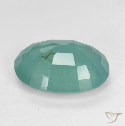 Grandidierita Verde azulado medio natural de 2.58 ct, Ovalada, SI