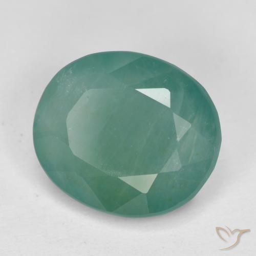 Grandidierita Azul verde medio natural de 3.53 ct, Ovalada, SI