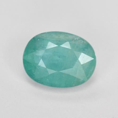 Grandidierita Verde azul natural de 1.28 ct, Corte Óvalo, SI-I1