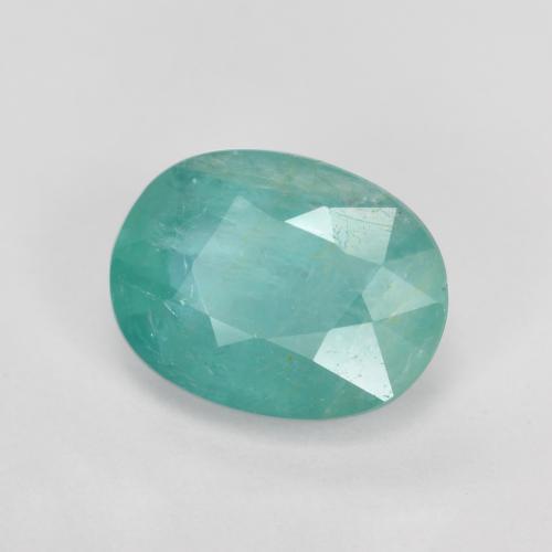 Grandidierita Verde azul natural de 1.28 ct, Corte Óvalo, SI-I1