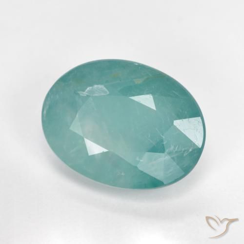 Grandidierita Azul-verde natural de 3.37 ct, Ovalada, SI-I1