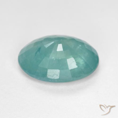 Grandidierita Azul-verde natural de 3.37 ct, Ovalada, SI-I1