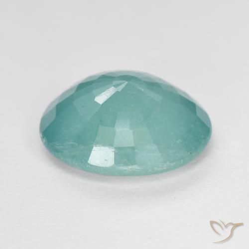Grandidierita Verde espuma de mar natural de 3.15 ct, Ovalada, SI-I1