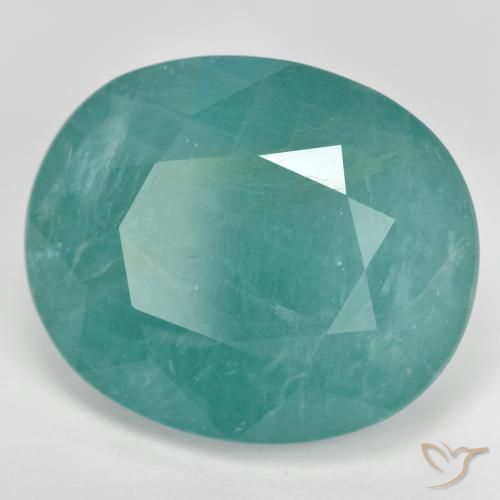 Grandidierita Azul verdoso natural de 14.98 ct, Ovalada, SI-I1