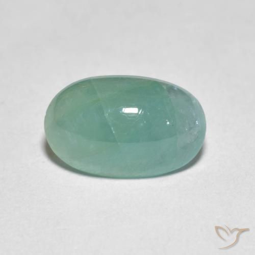 Grandidierita Verde azulado claro natural de 2.53 ct, Ovalada, Translúcido