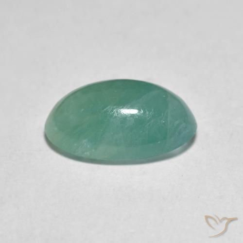 Grandidierita Verde azulado claro natural de 2.53 ct, Ovalada, Translúcido