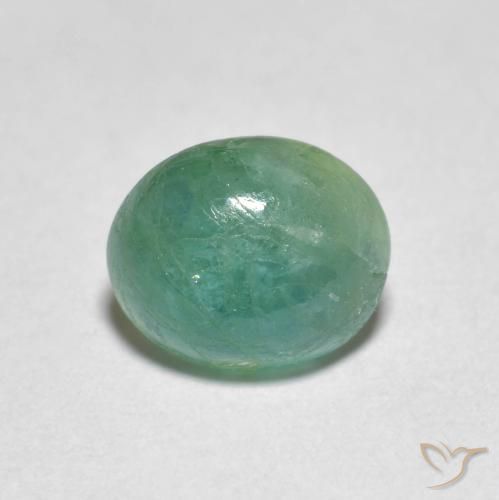 1.40ct Natural Verde azulado Grandidierita, Ovalada, Translúcido