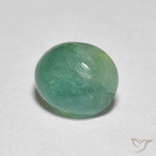 Grandidierita Verde azulado natural de 1.40 ct, Ovalada, Translúcido