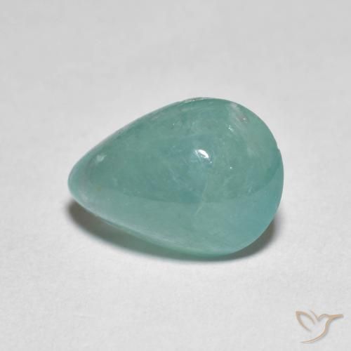 2.86ct Natural Azul verde medio Grandidierita, En forma de pera, Translúcido