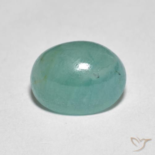 3.09ct Natural Azul-verde Grandidierita, Ovalada, Translúcido