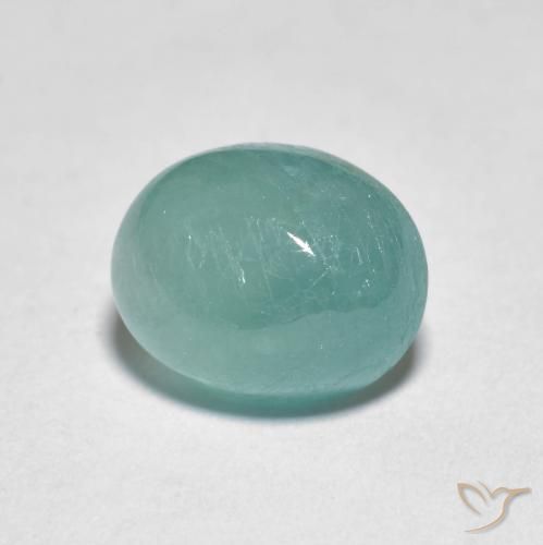 Grandidierita Verde azul natural de 2.55 ct, Ovalada, Translúcido