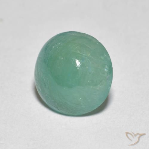 Grandidierita Tono azul verde natural de 1.64 ct, Redondo, Translúcido