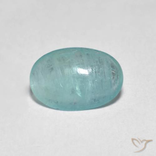 1.15ct Natural Verde azul medio Grandidierita, Ovalada, Transparente