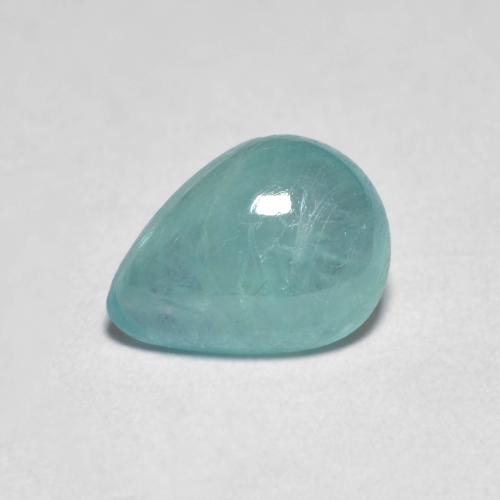 Grandidierita Verde azul pálido natural de 0.96 ct, En forma de pera, Transparente