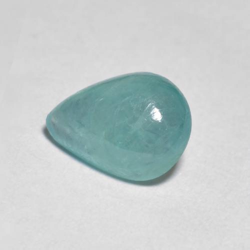 Grandidierita Verde azul pálido natural de 0.96 ct, En forma de pera, Transparente