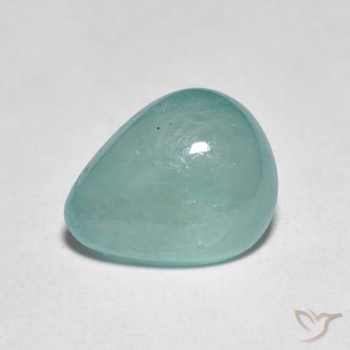 2.79ct Natural Verde azul medio Grandidierita, En forma de pera, Translúcido