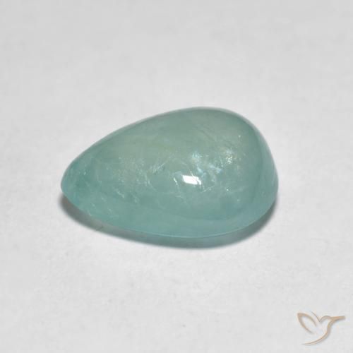 Grandidierita Verde azul medio natural de 2.79 ct, En forma de pera, Translúcido
