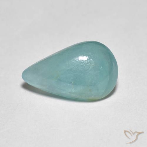 2.76ct Natural Verde azul pálido Grandidierita, En forma de pera, Translúcido