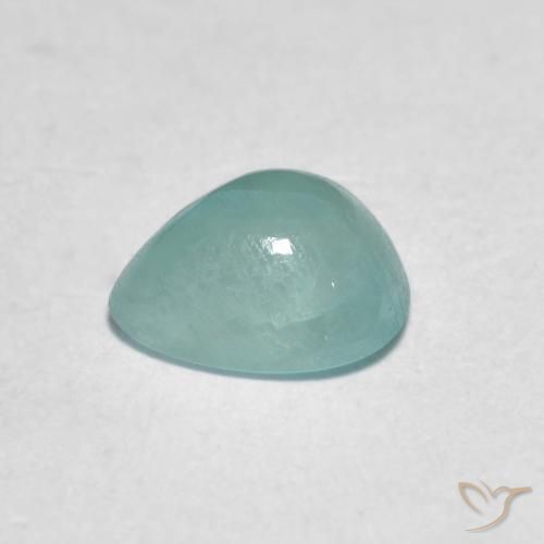 Grandidierita Azul eléctrico natural de 0.89 ct, En forma de pera, Translúcido