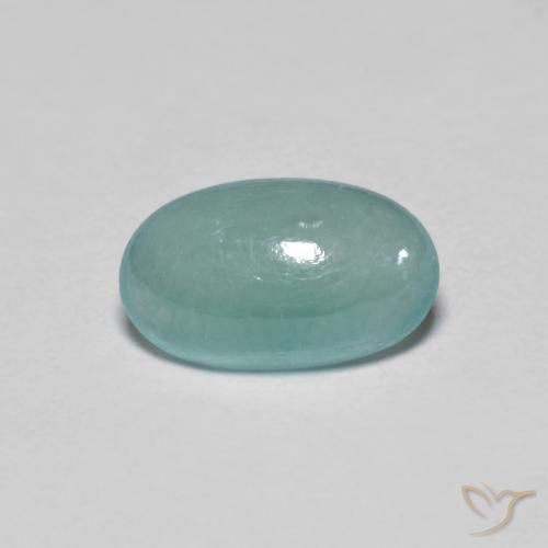 1.07ct Natural Verde azulado claro Grandidierita, Ovalada, Translúcido