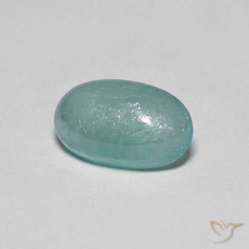 Grandidierita Verde azulado claro natural de 1.07 ct, Ovalada, Translúcido