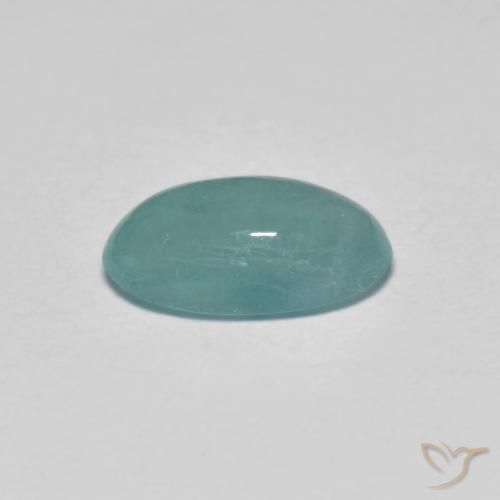 Grandidierita Verde azulado claro natural de 1.07 ct, Ovalada, Translúcido