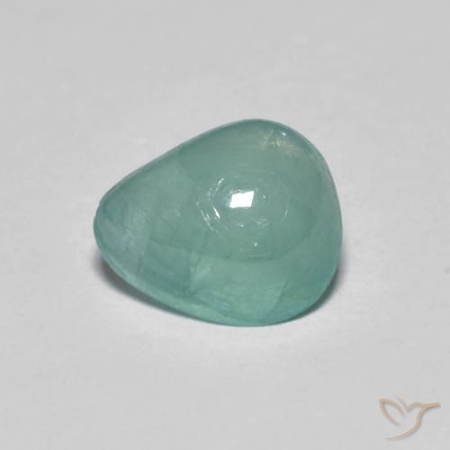 Grandidierita Azul verdoso natural de 0.99 ct, En forma de pera, Translúcido