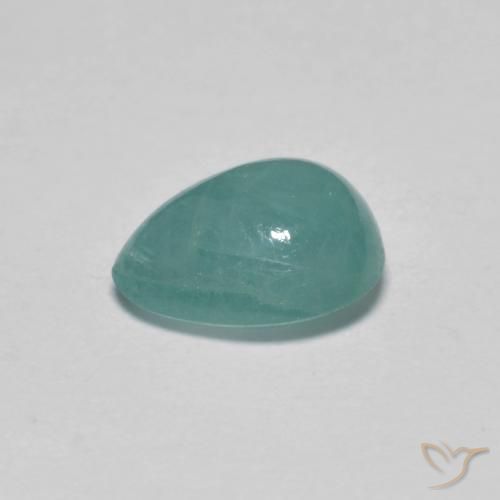 Grandidierita Azul verdoso natural de 0.99 ct, En forma de pera, Translúcido