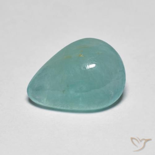 2.85ct Natural Verde azul pálido Grandidierita, En forma de pera, Translúcido