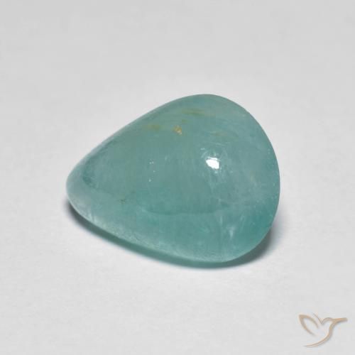 Grandidierita Verde azul pálido natural de 2.85 ct, En forma de pera, Translúcido