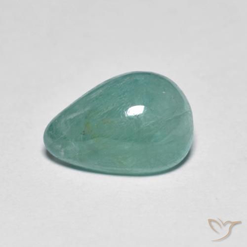 2.25ct Natural Azul-verde Grandidierita, En forma de pera, Translúcido