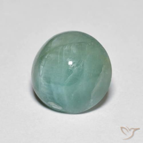 Grandidierita Verde azul muy claro natural de 2.68 ct, Redondo, Translúcido