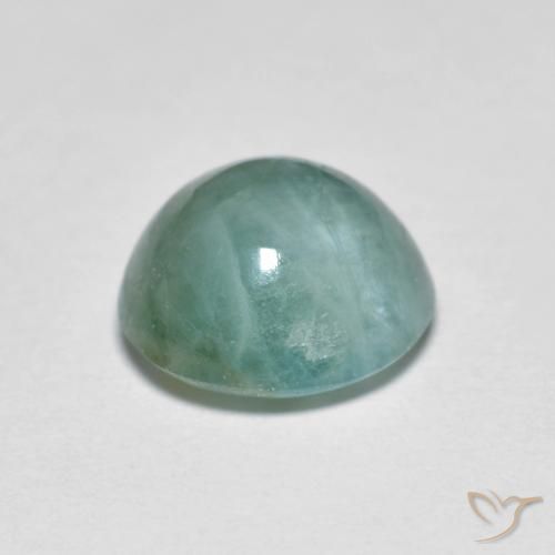Grandidierita Verde azul muy claro natural de 2.68 ct, Redondo, Translúcido