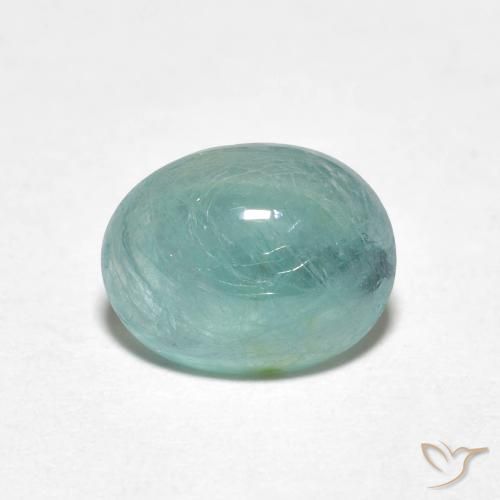 1.96ct Natural Verde azul Grandidierita, Ovalada, Translúcido