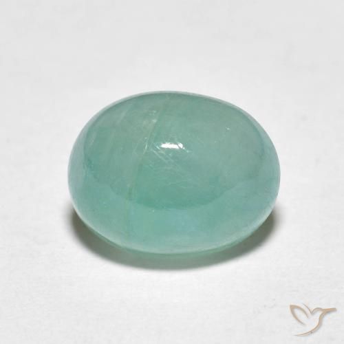 3.11ct Natural Verde azulado claro Grandidierita, Ovalada, Translúcido