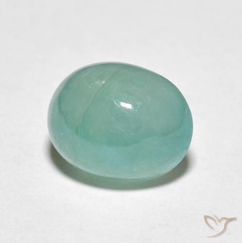 Grandidierita Verde azulado claro natural de 3.11 ct, Ovalada, Translúcido